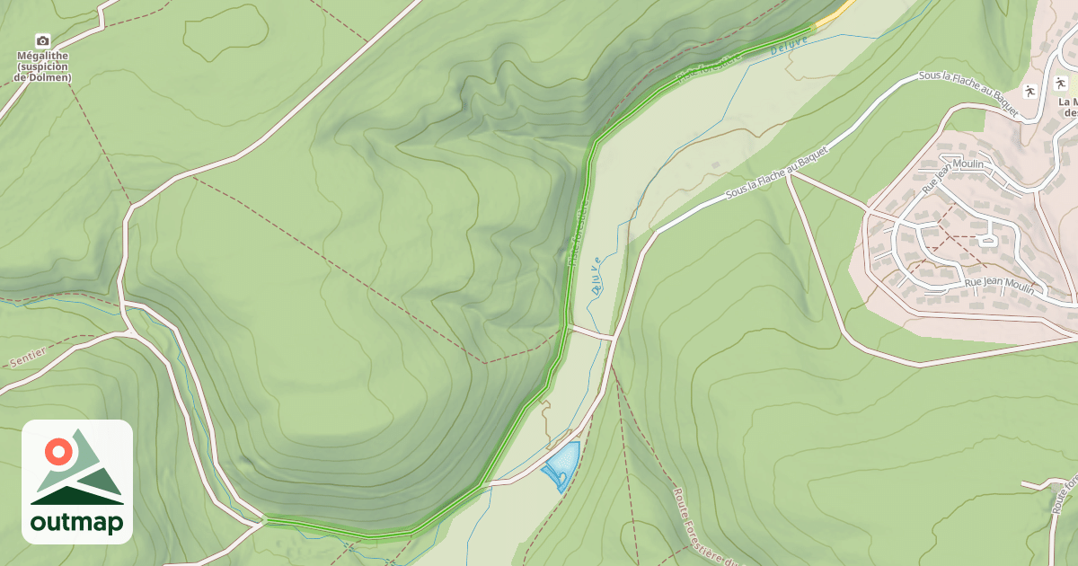 Map of Piste forestière