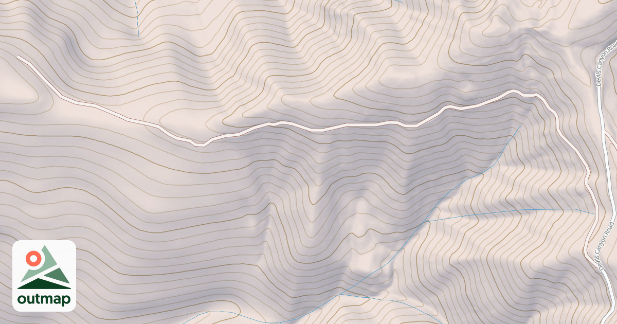 Map of DEVILS CANYON