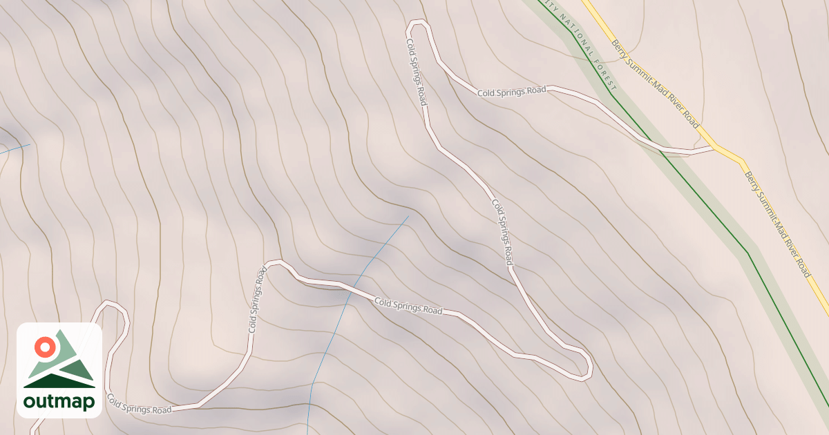 Map of COLD SPRINGS