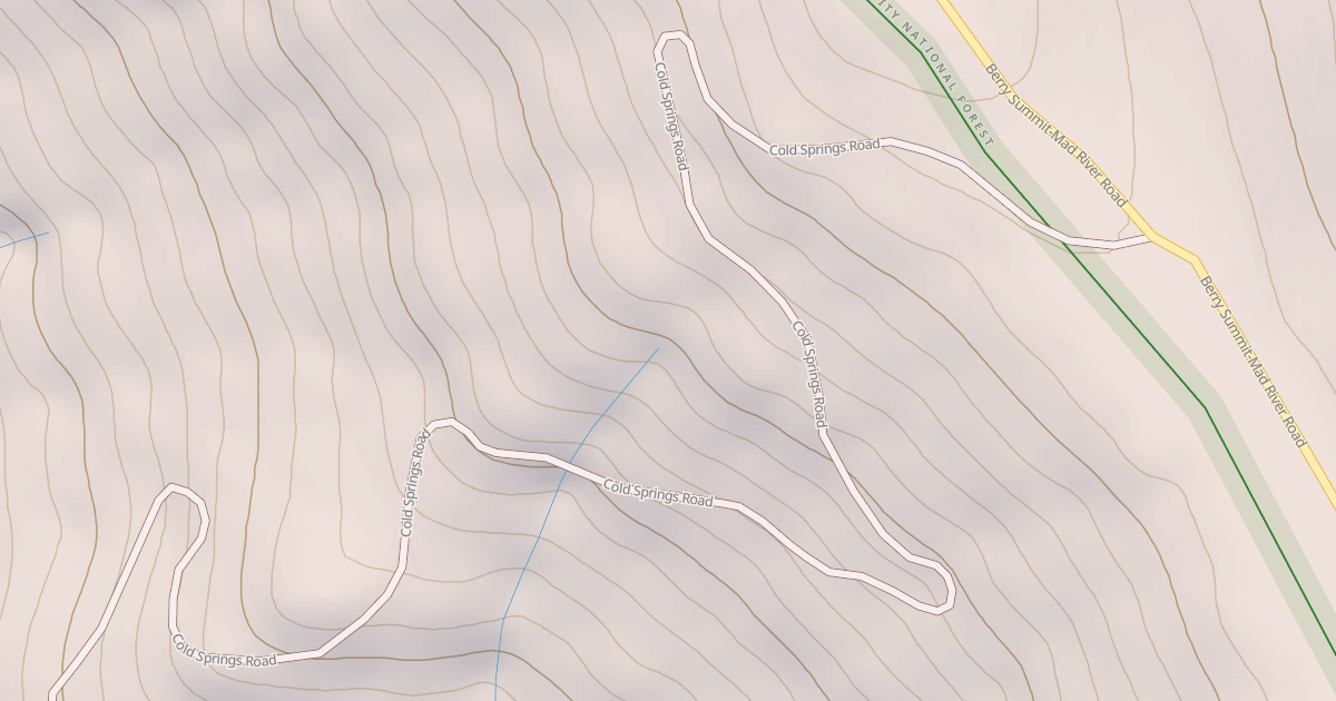 Map preview of COLD SPRINGS