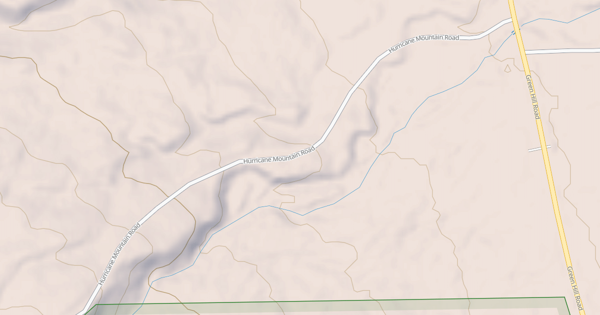 Map preview of Hurricane Mt Rd