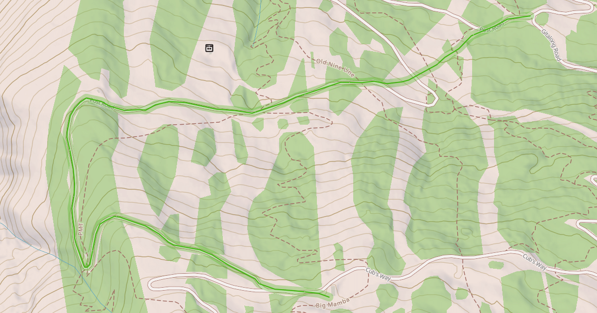 Map preview of Post Road