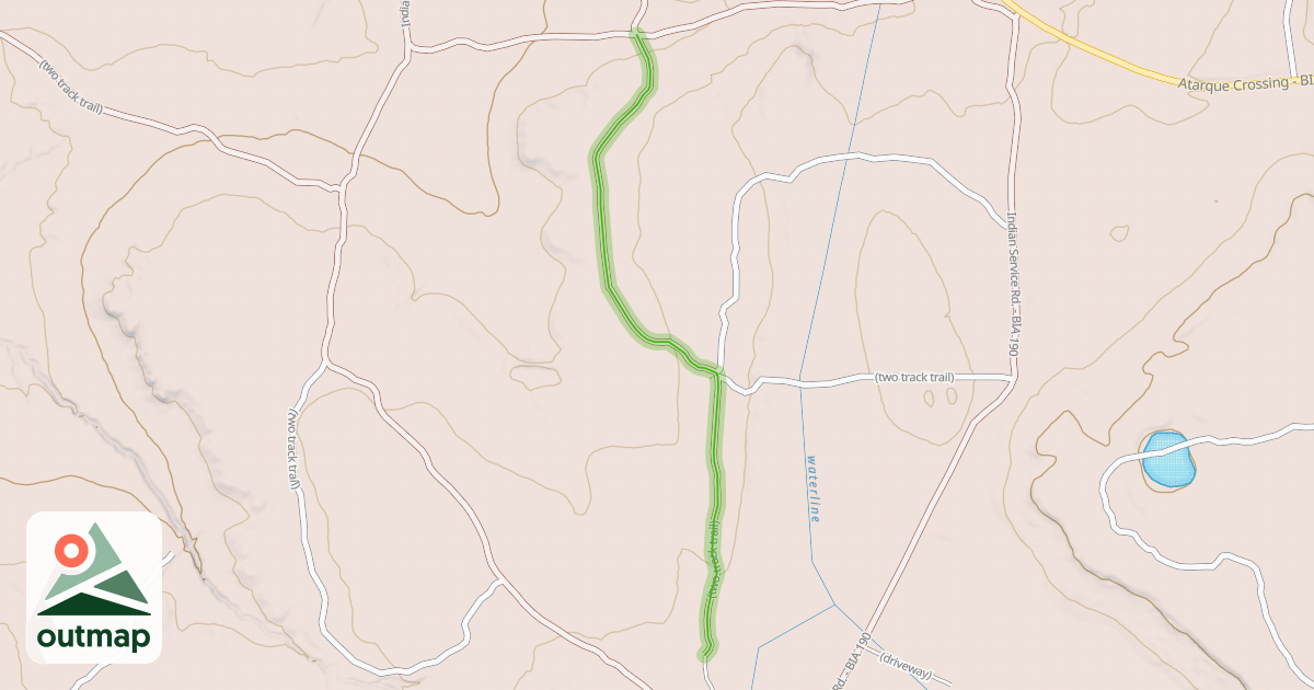Map of (two track trail)