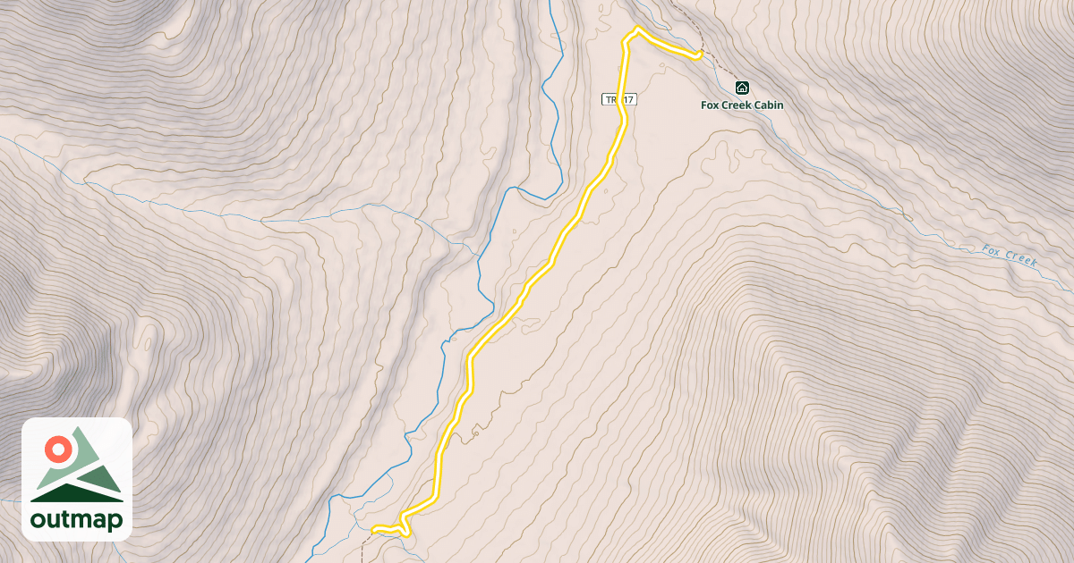 Map of Resurrection Pass Trail