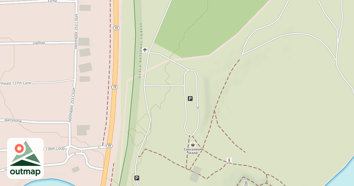 Map of SALT SPRINGS PARKING