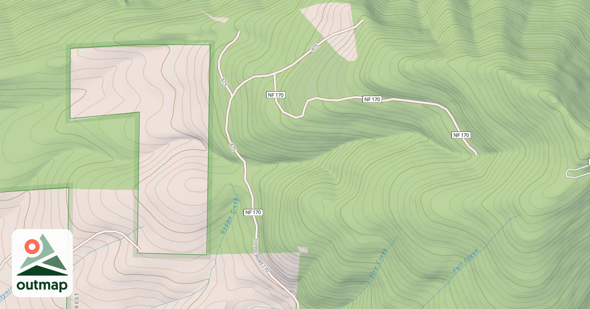 Map of USFS Motor Vehicle Use Map Roads {02AD7C9F-C0DF-45F0-9E69-0FC2537BE1D9}