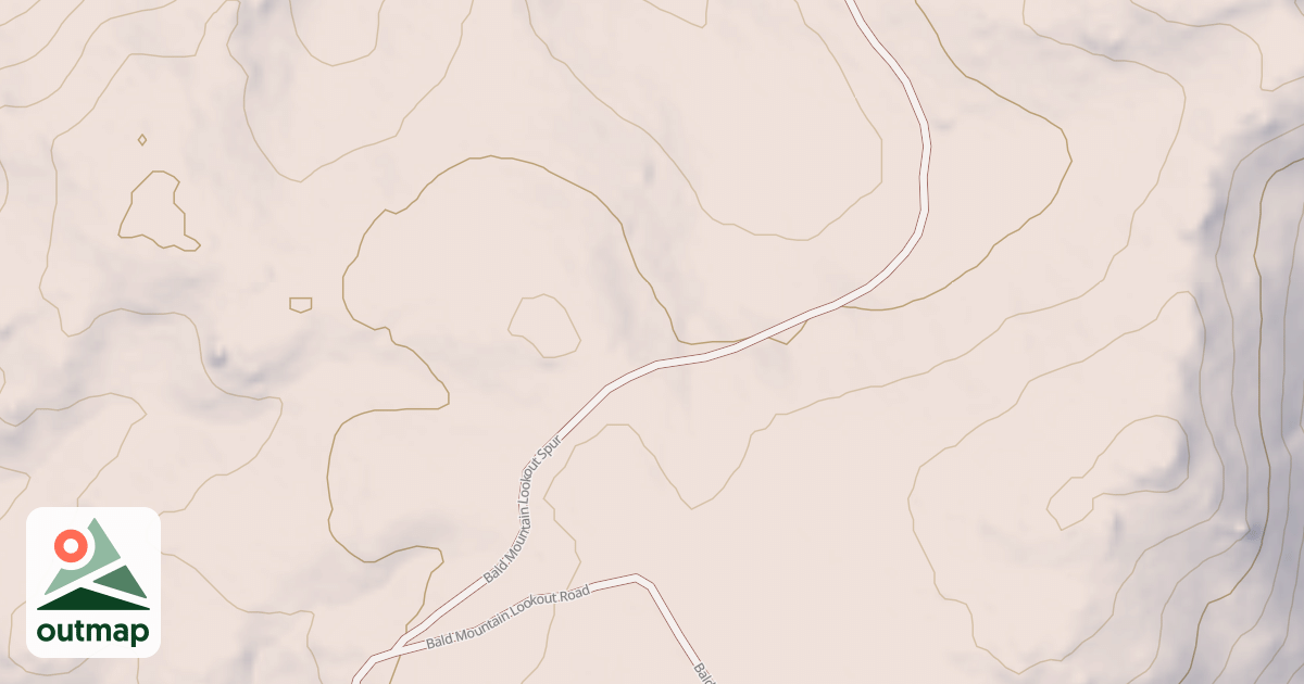Map of BALD MTN. L.O.