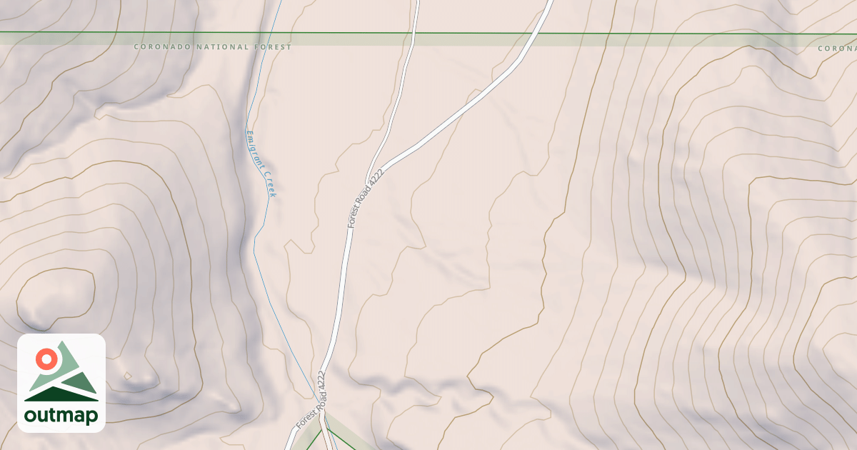Map of EMIGRANT CANYON