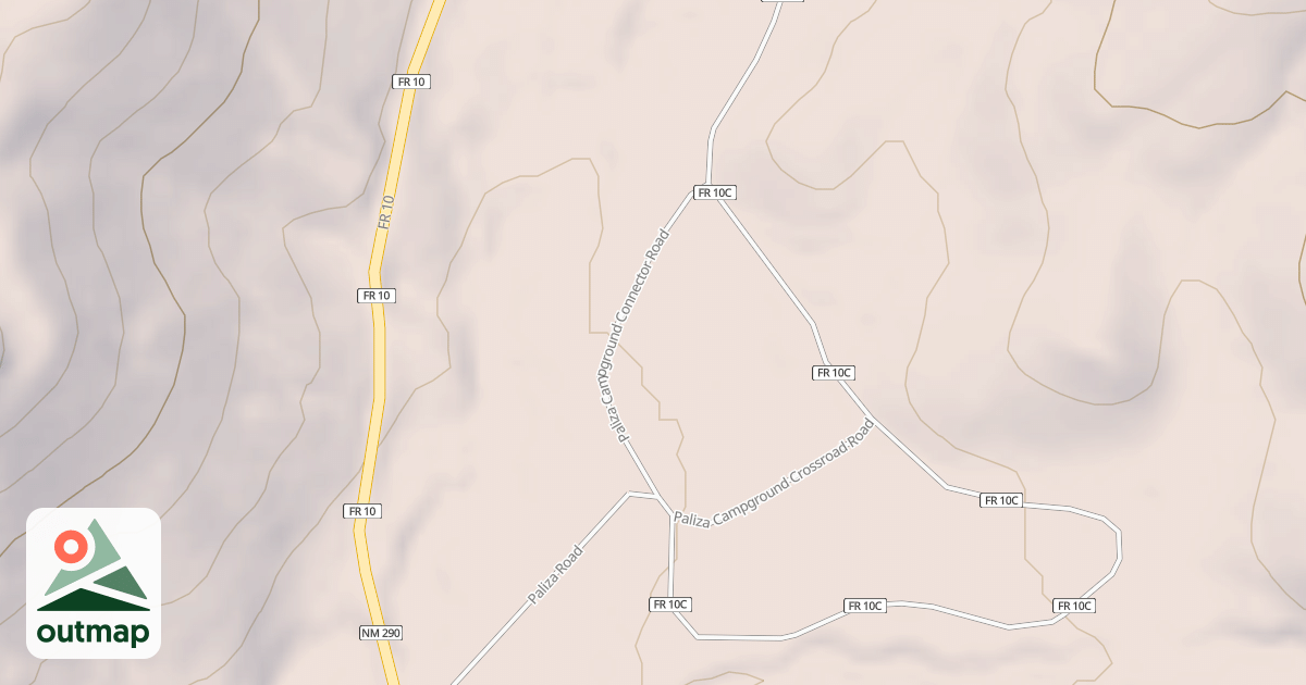 Map of PALIZA CAMPGROUND CONNECTOR