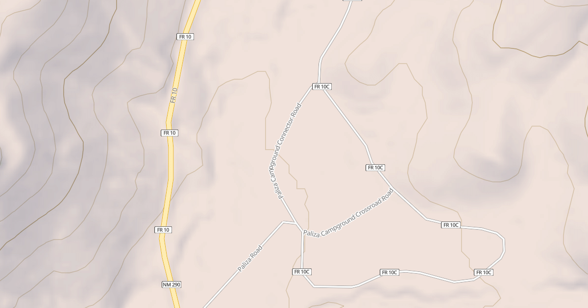 Map preview of PALIZA CAMPGROUND CONNECTOR