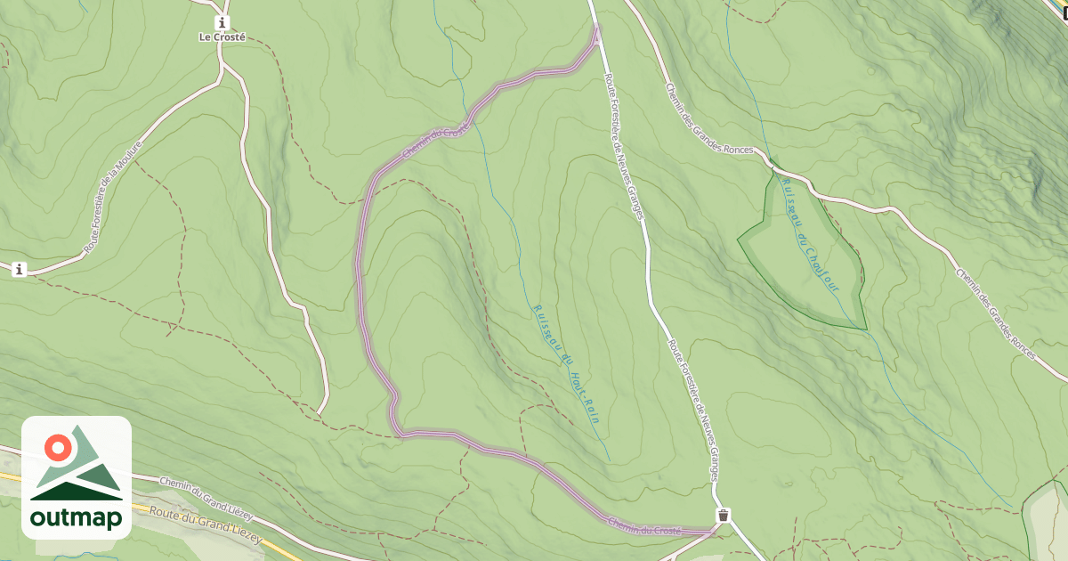 Map of Chemin du Crosté