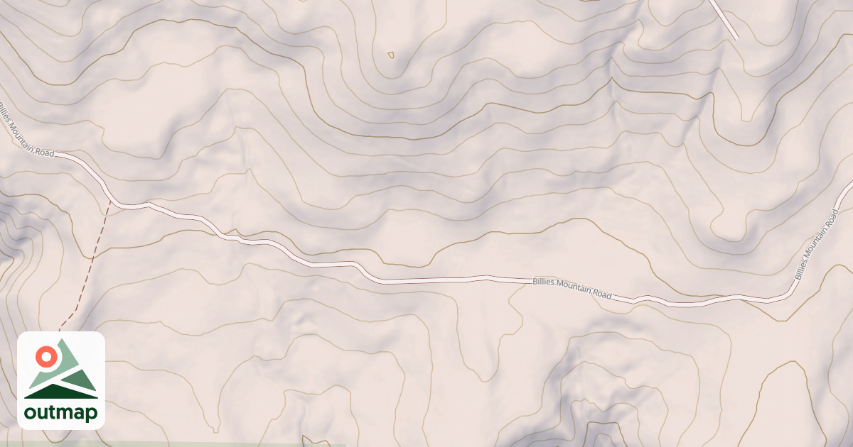 Map of BILLIES MOUNTAIN