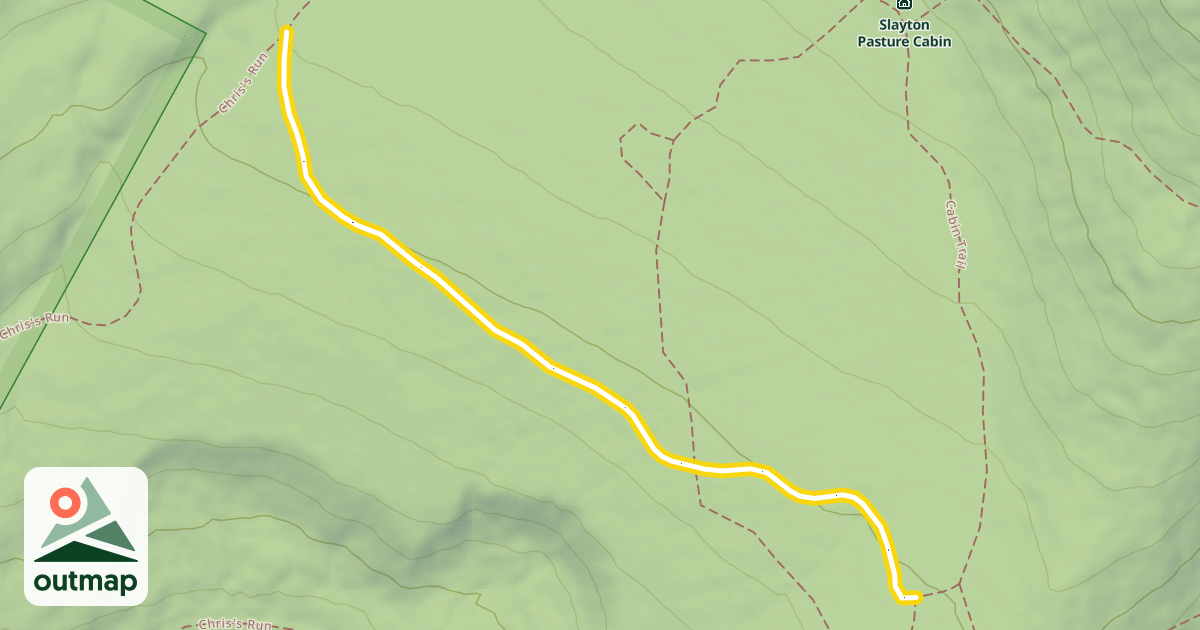 Map of Slayton Pasture Trail
