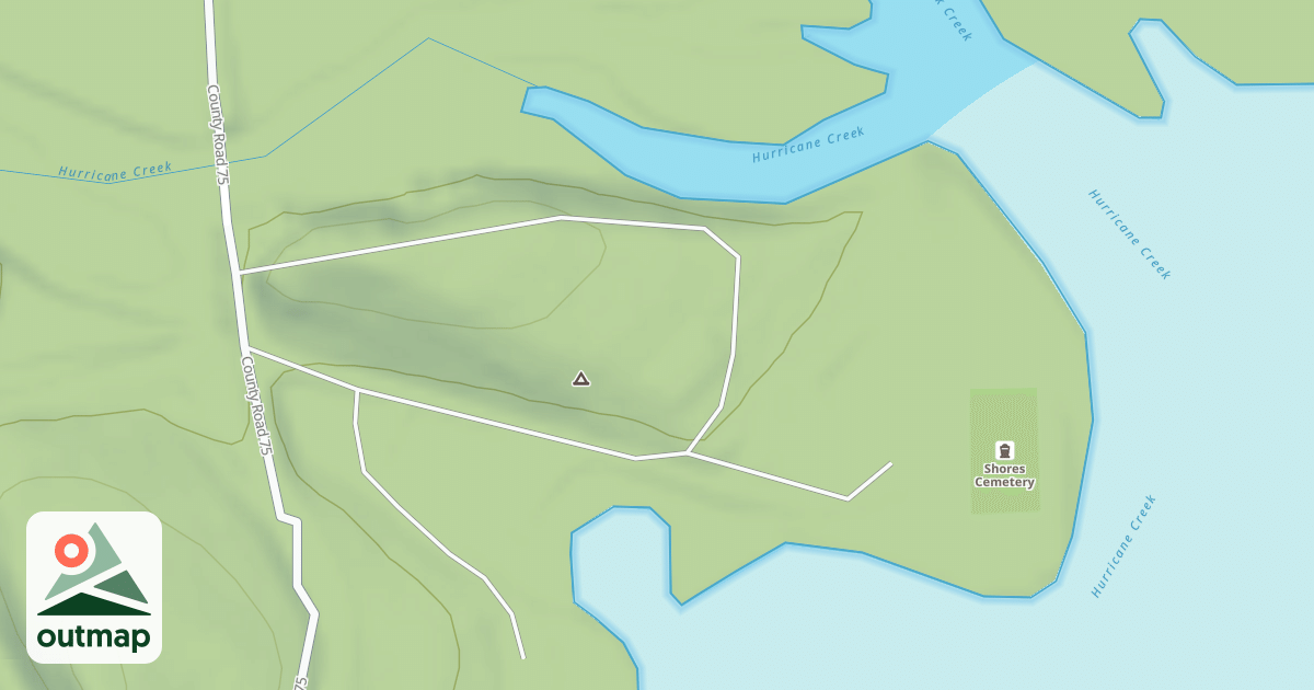 Map of SHORES LAKE PICNIC AREA
