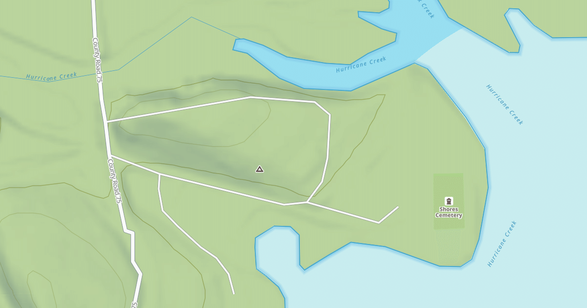 Map preview of SHORES LAKE PICNIC AREA
