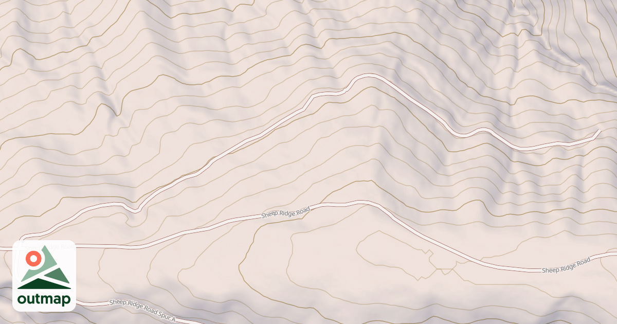 Map of SHEEP RIDGE SPUR B