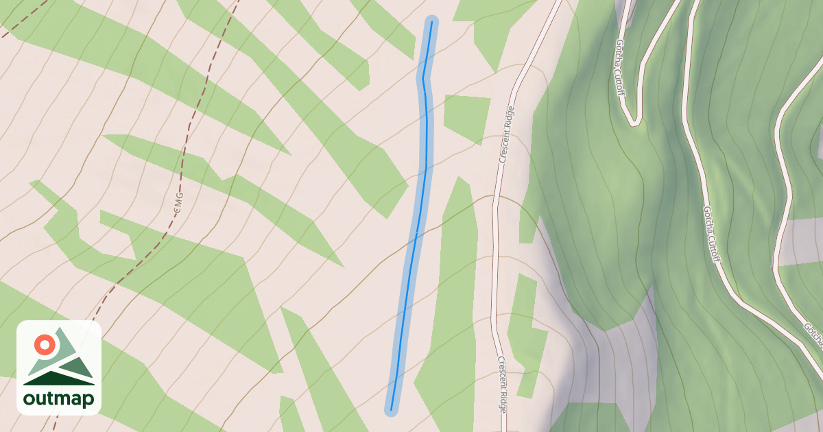 Map of King Con Ridge