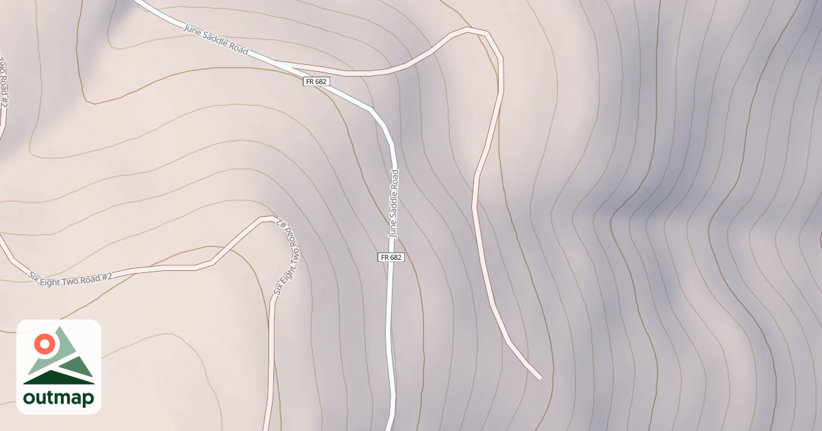 Map of JUNE SADDLE X