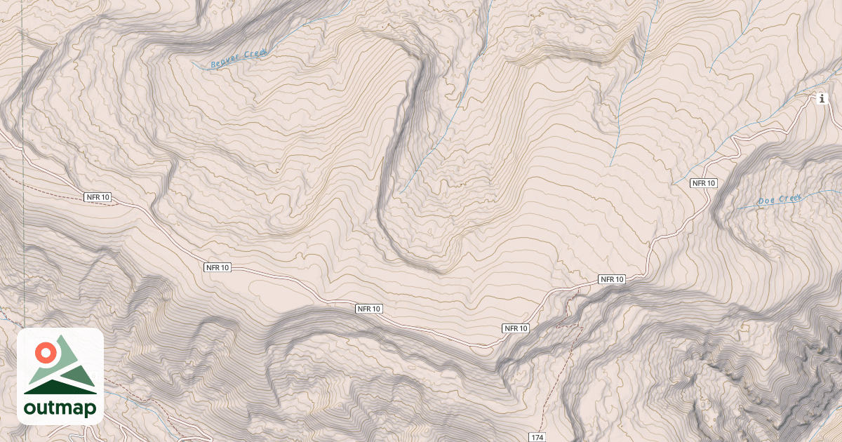 Map of Buck Ridge