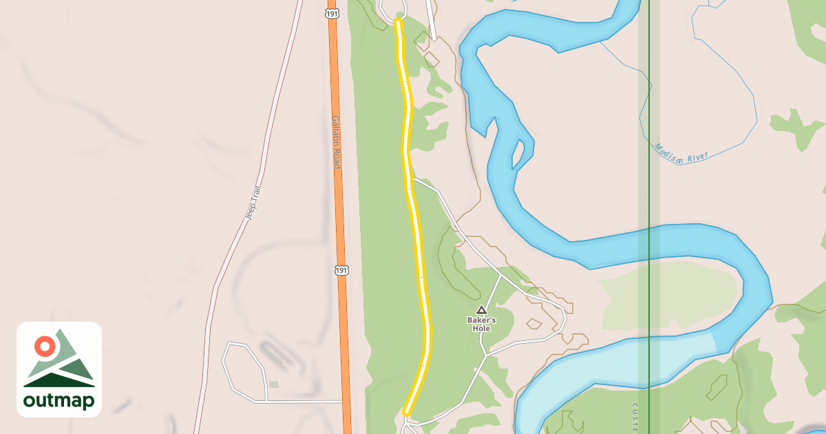 Map of Baker's Hole