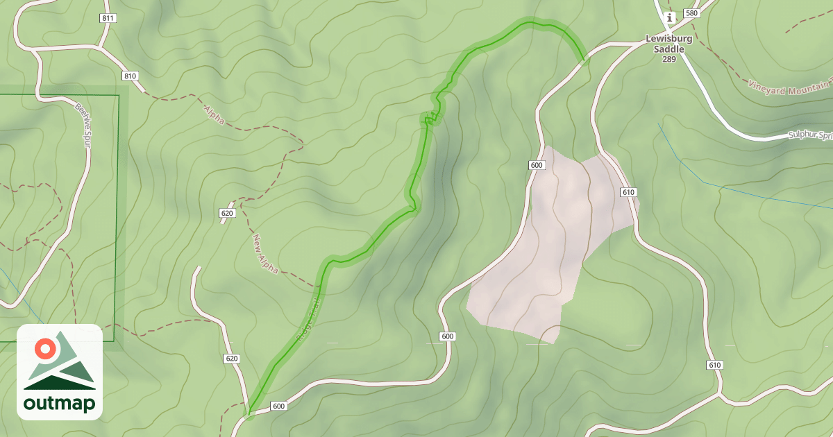 Map of Ridge Trail