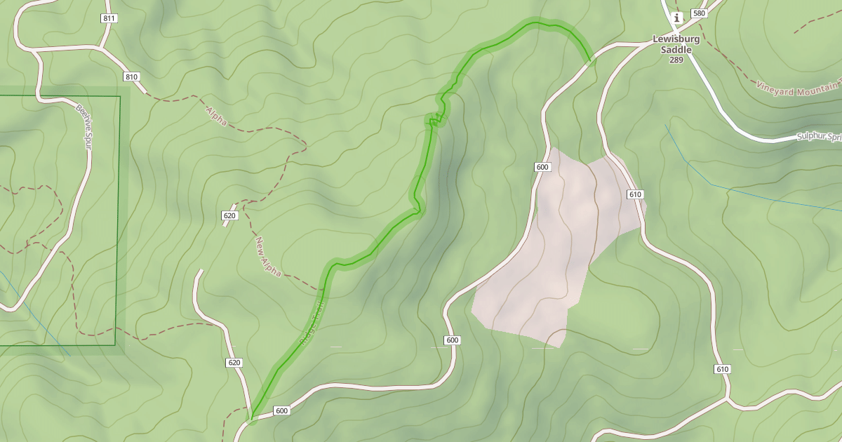 Map preview of Ridge Trail
