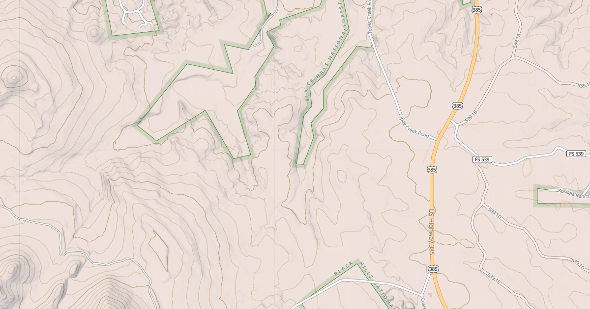 Map preview of CUSTER PEAK BR 1A
