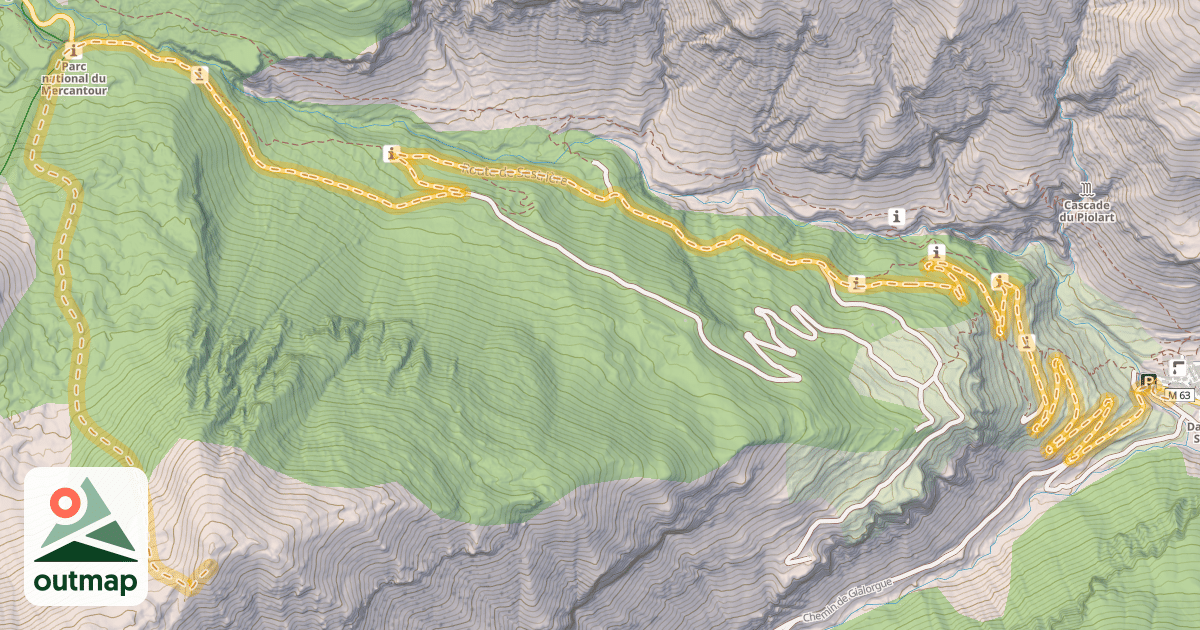 Map of La Croix de Carle — Saint-Dalmas-le-Selvage