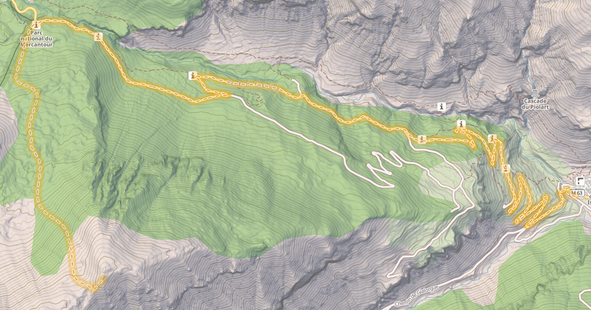 Map preview of La Croix de Carle — Saint-Dalmas-le-Selvage