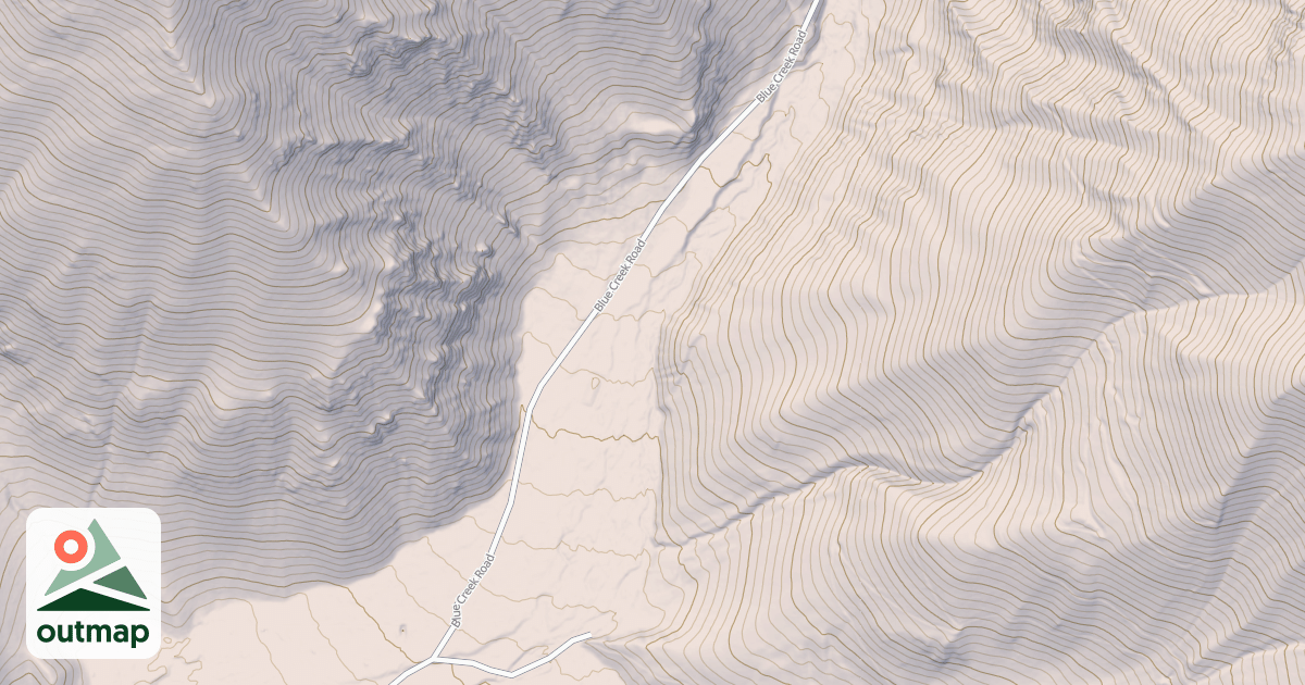 Map of BLUE CREEK