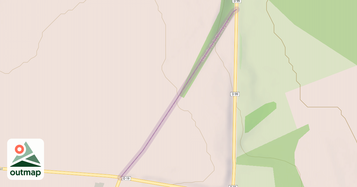 Map of Chemin de la Montagne