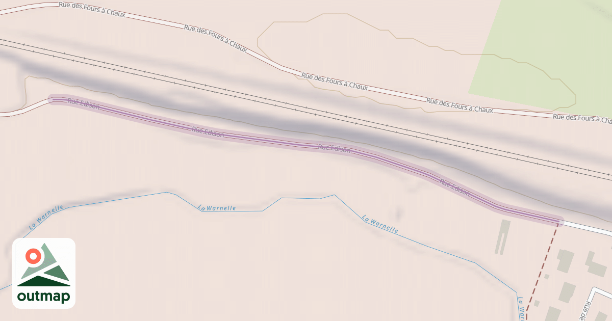 Map of Rue Edison