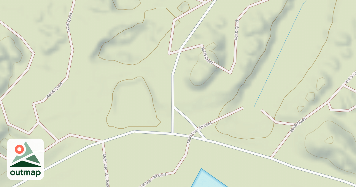 Map of Interlake State Recreation Area Trails