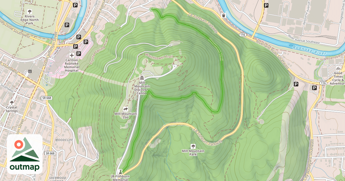 Map of Monument Trail
