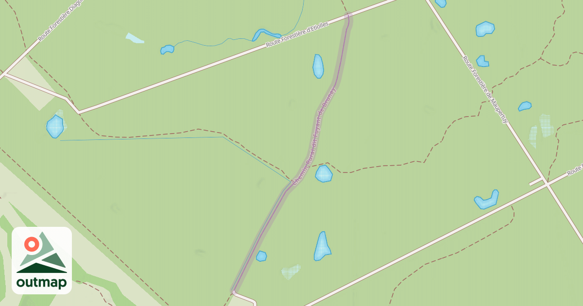 Map of Chemin Rural dit Fuyant de Brunay