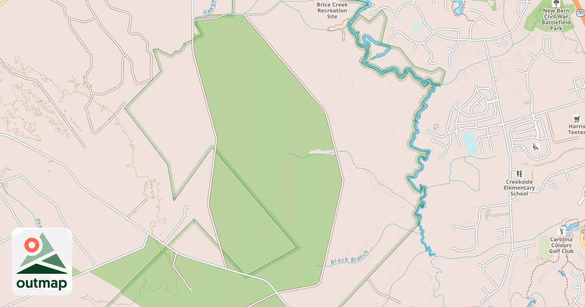 Map of MILL BRANCH