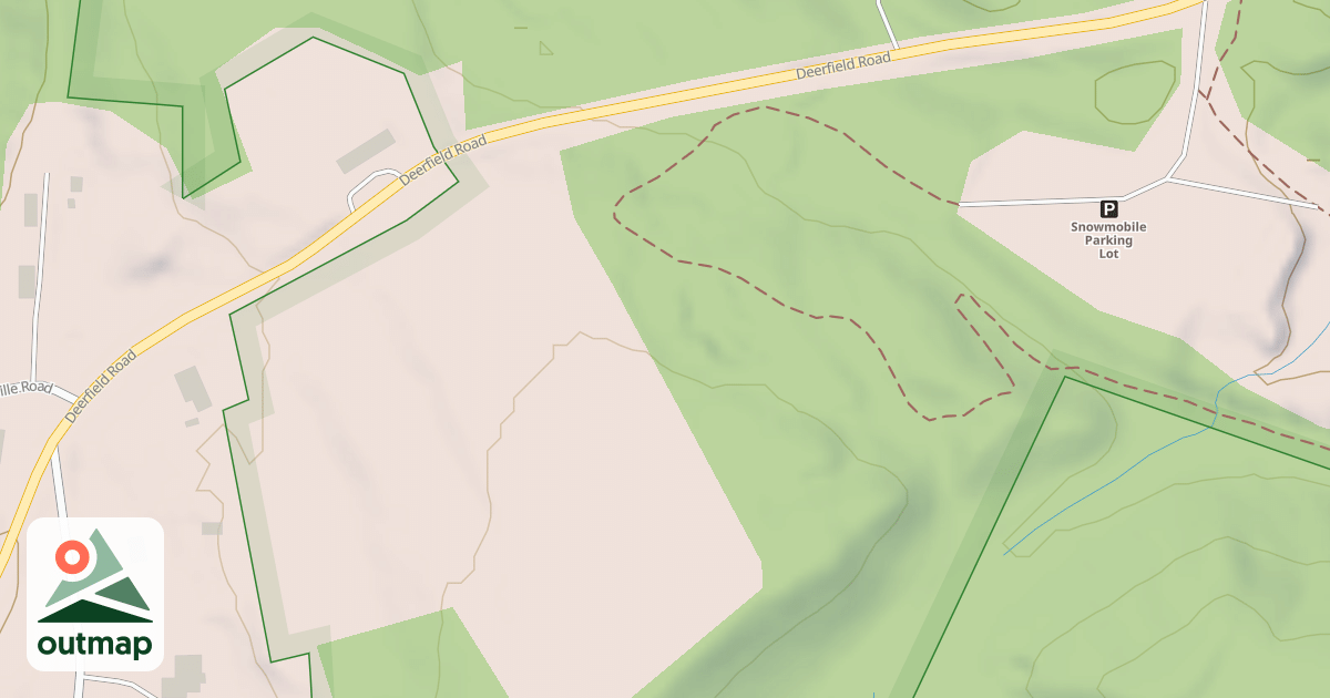 Map of snowmachine trail