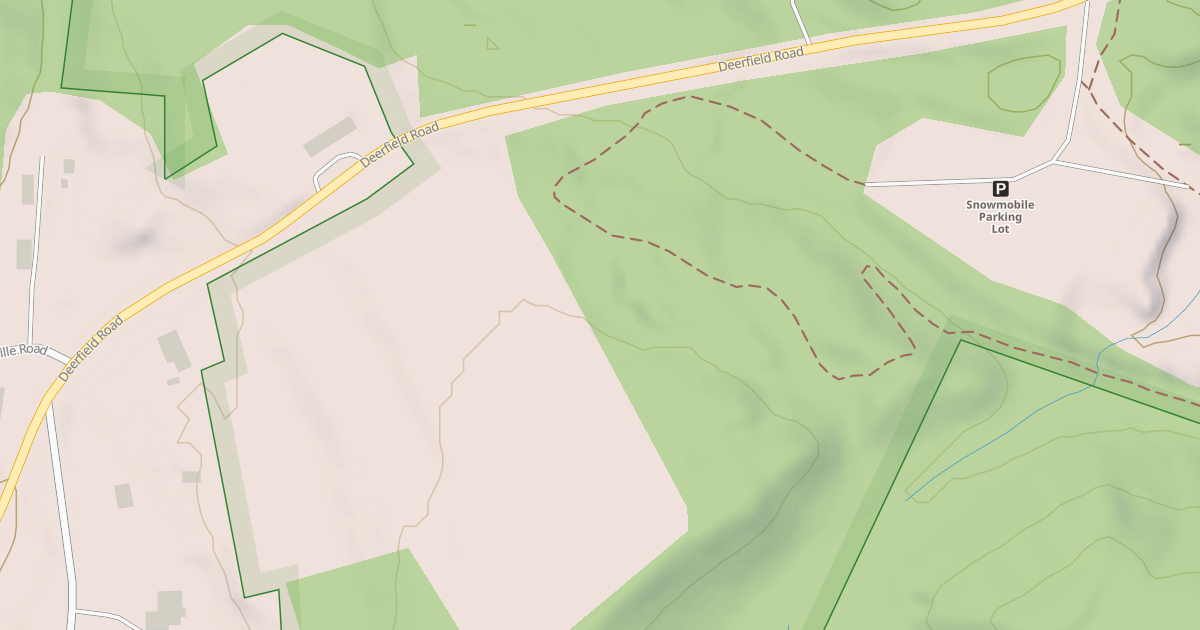 Map preview of snowmachine trail