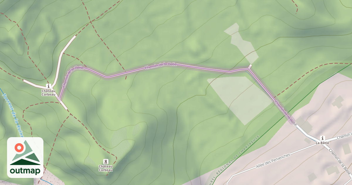 Map of Chemin de la Batie