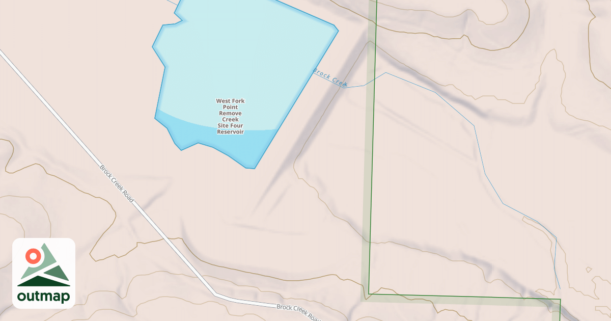 Map of LOWER BROCK DAM