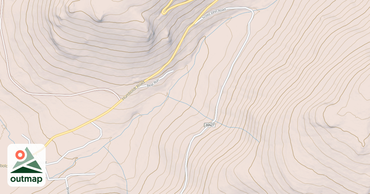 Map of JONES CREEK SPUR