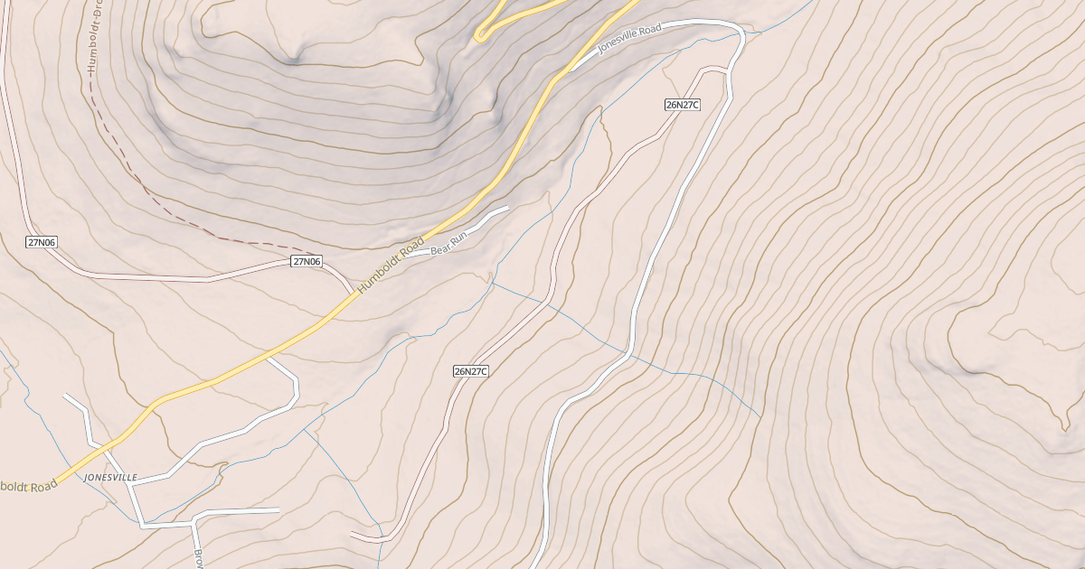 Map preview of JONES CREEK SPUR
