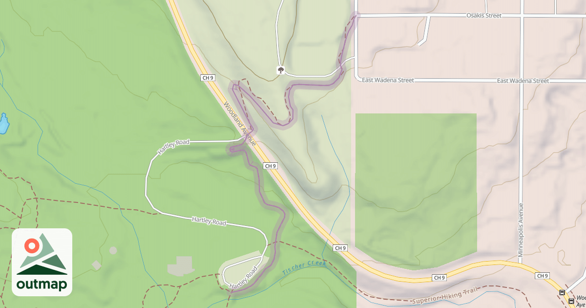 Map of Duluth Traverse Trail