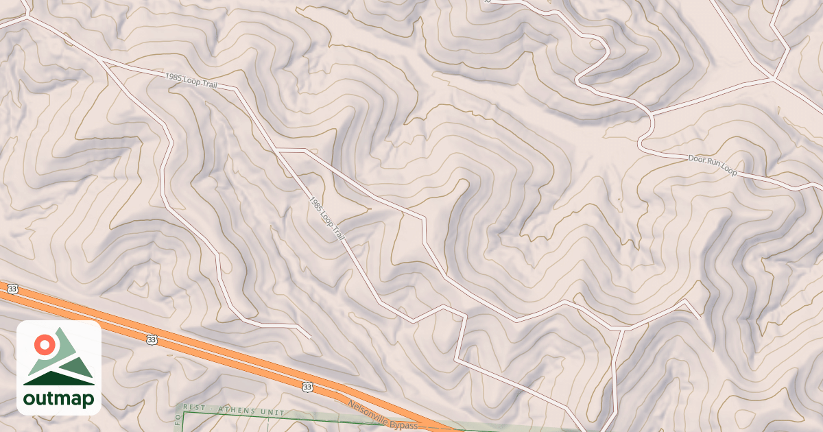 Map of 1985 LOOP TRAIL