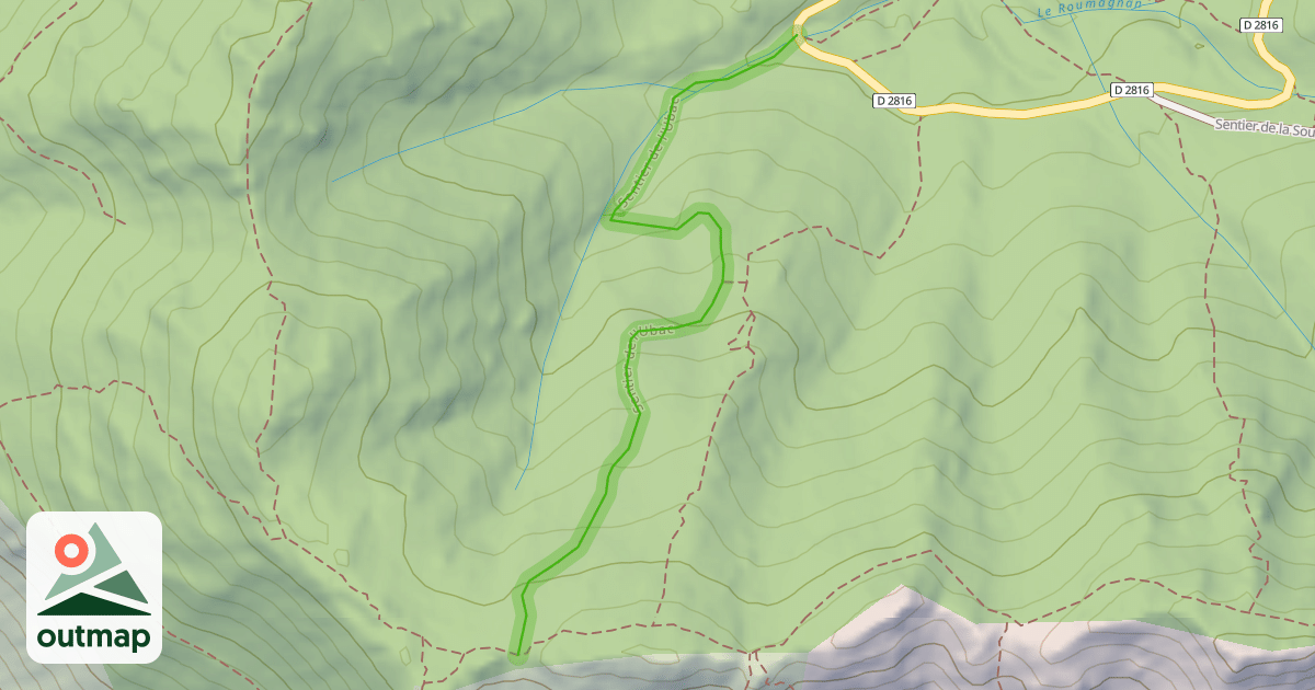 Map of Sentier de l'Ubac
