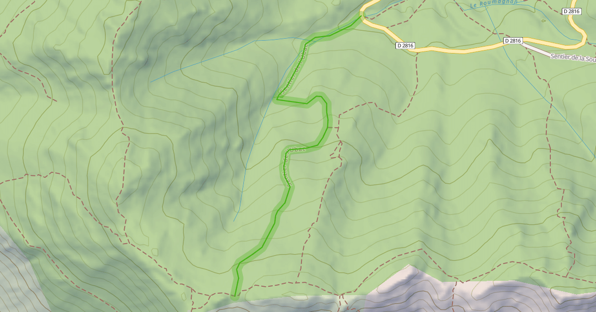 Map preview of Sentier de l'Ubac