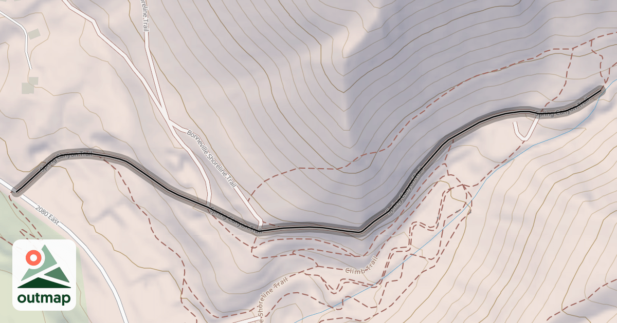 Map of Spring Canyon Trail