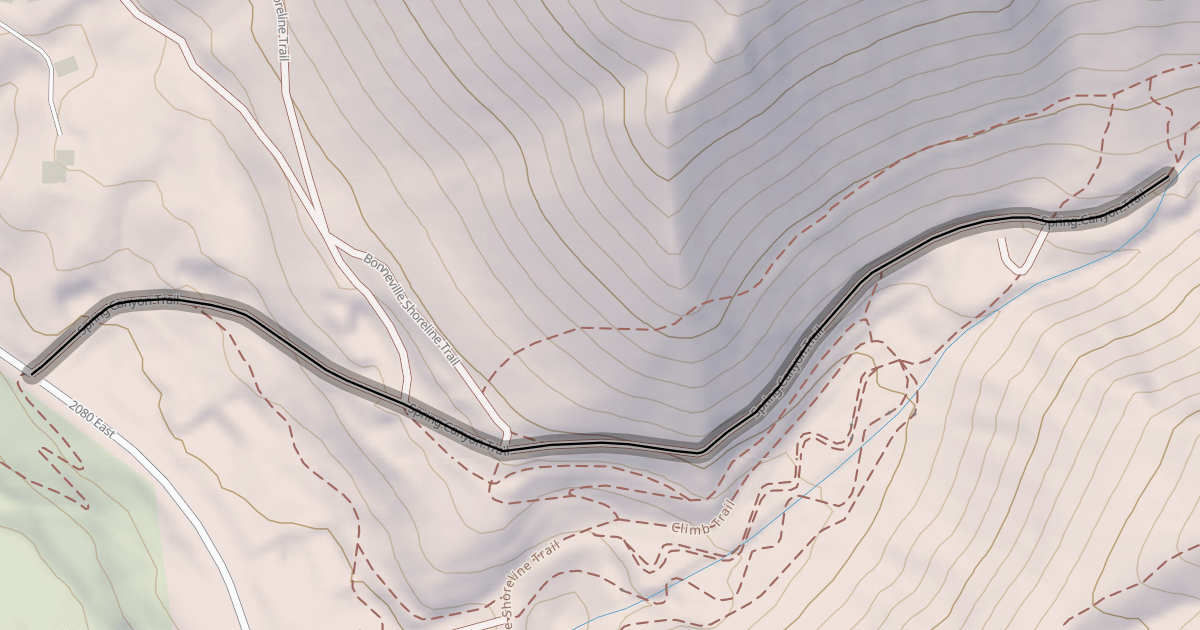 Map preview of Spring Canyon Trail