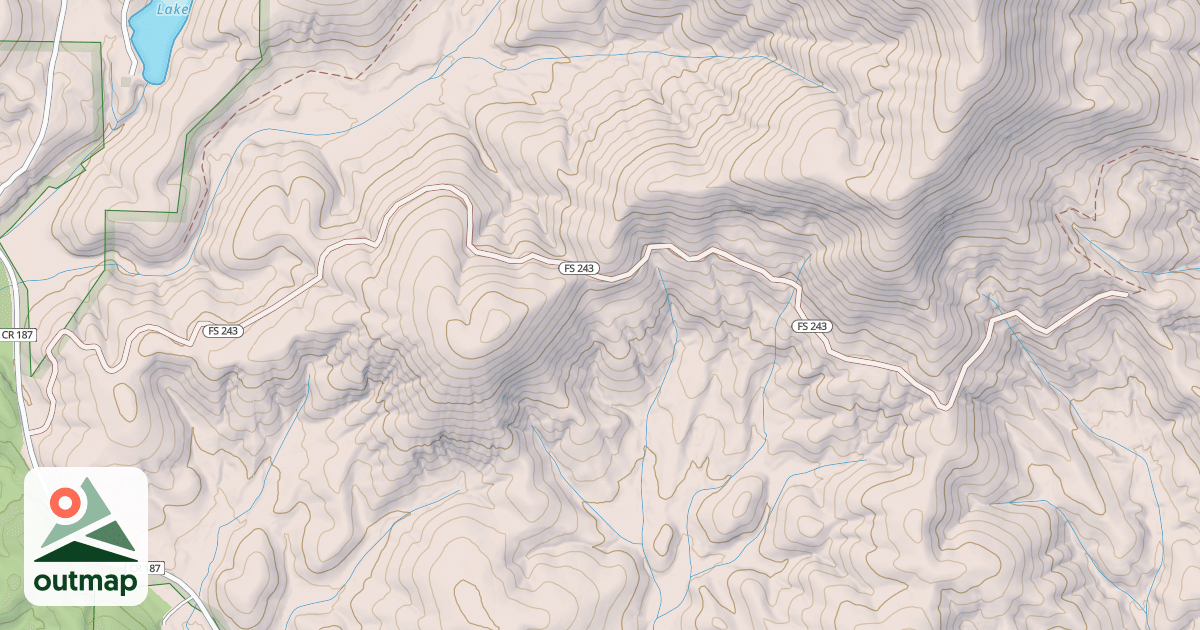 Map of EAST CANE CR