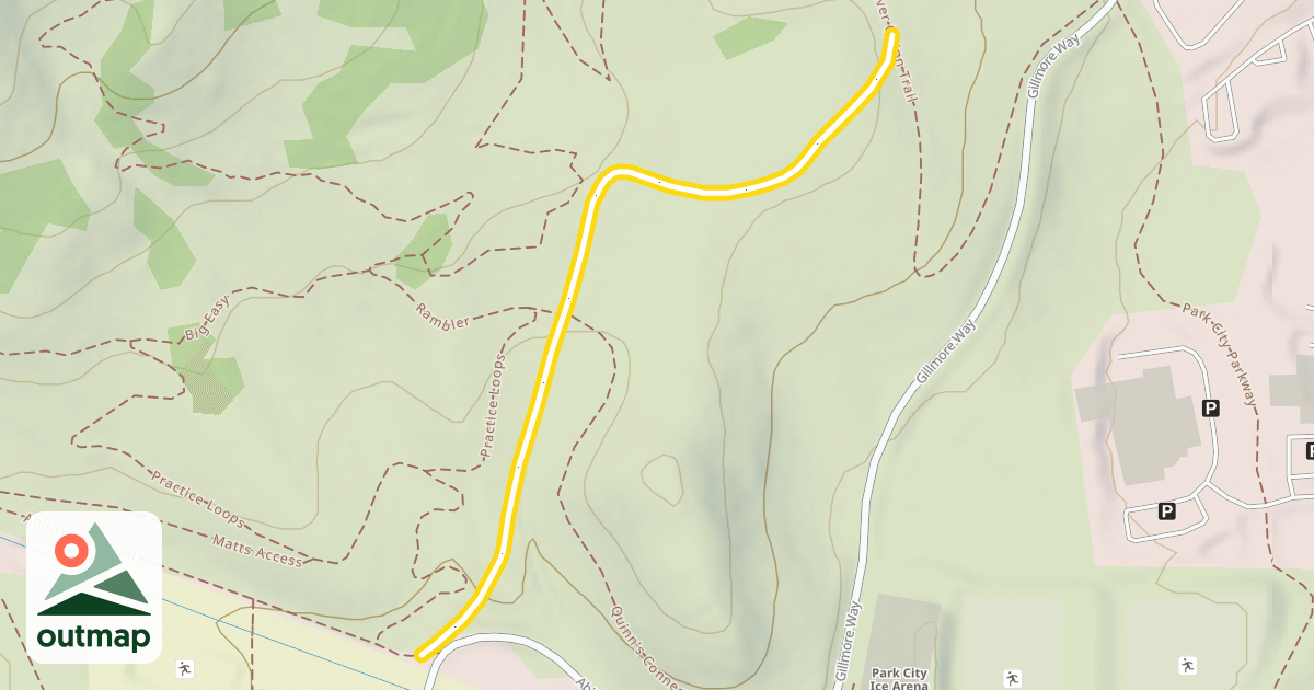 Map of Ability Way to Silvr Quin Winter Trail